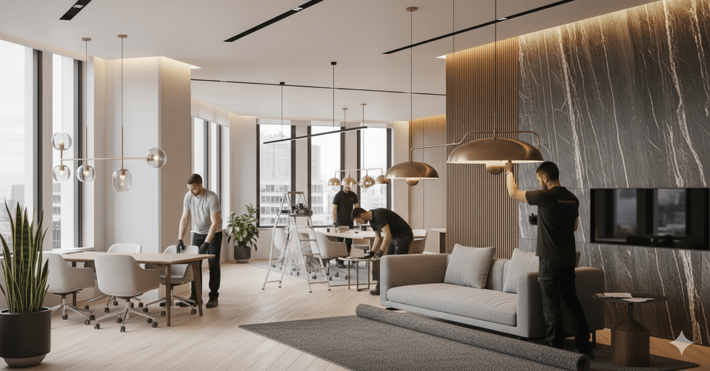 Implementation and final installations التنفيذ والتركيبات النهائية