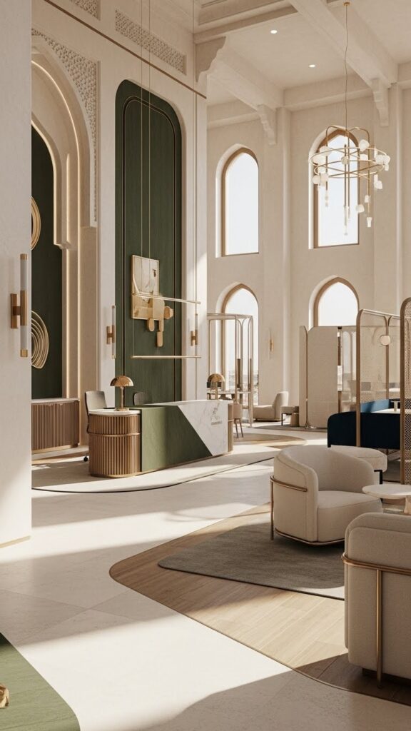 Modern and unique reception halls صالات استقبال عصرية وفريدة من الأولى أعمال
